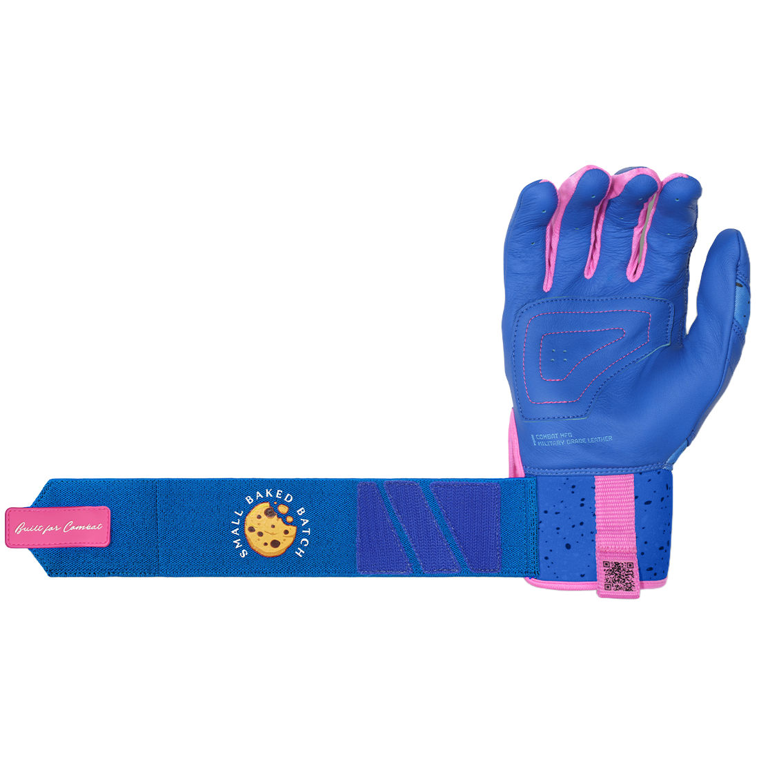 COMBAT MFG Cookie Jar Long Strap Batting Gloves: Royal