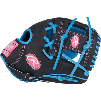 Rawlings Heart of the Hide PROR205-2CBN 11.75" Infield Glove – Blue/Pink/Black, I-Web