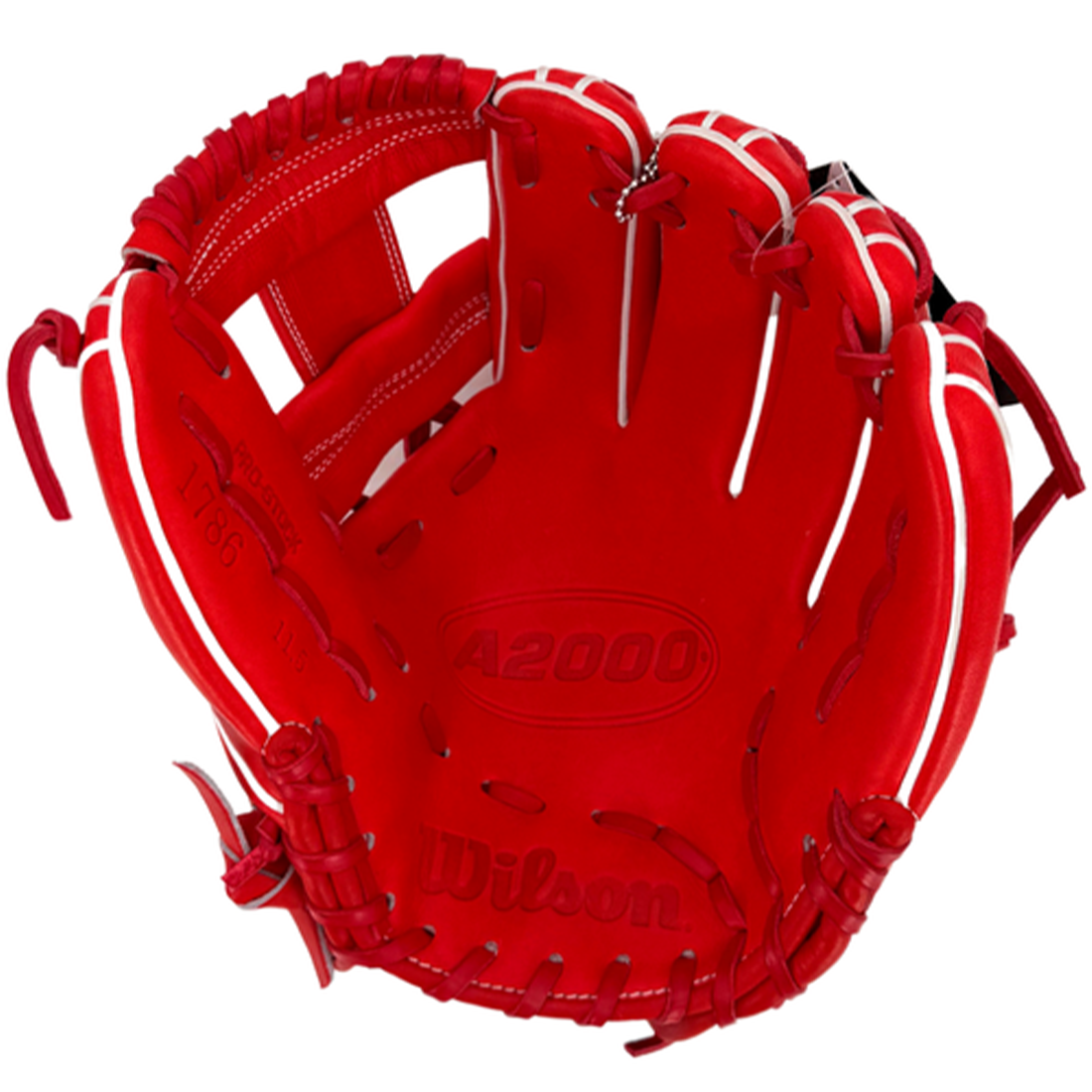 2026 Wilson A2000 1786 11.5" Red Secret Menu Infield Baseball Glove: WBW104296115