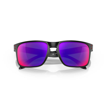 OAKLEY HOLBROOK Sunglasses Matte Black: Positive Red Iridium lenses