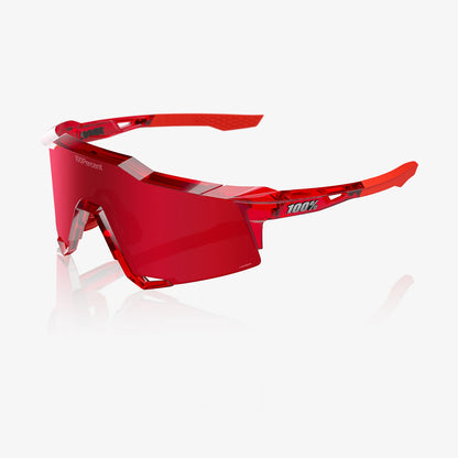 100% SPEEDCRAFT MLB Authentic Polished Translucent Red - HiPER Fire Red Mirror Lens