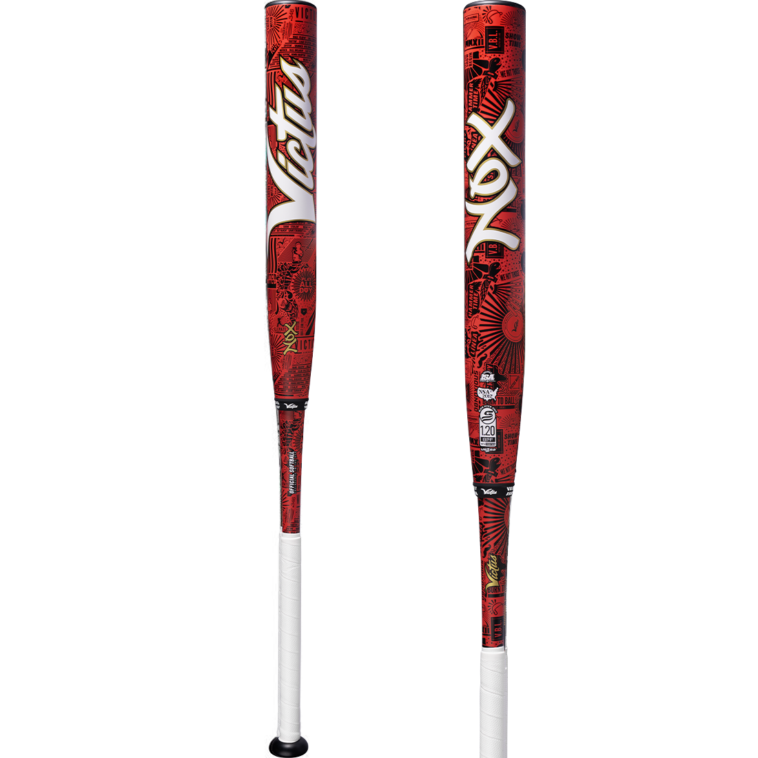 Victus Nox 13.25" 2PC Balanced USSSA Slowpitch Softball Bat: VSPNX2NU