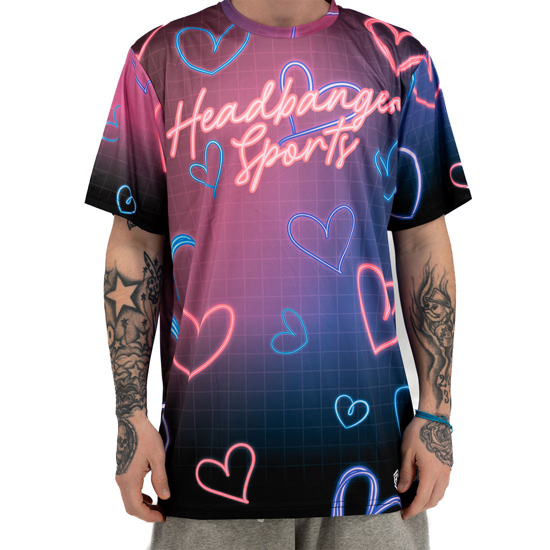 Headbanger Sports "Retro Hearts" Short Sleeve Jersey