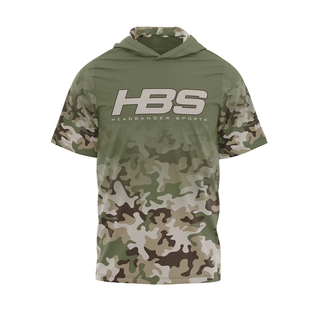 Headbanger Sports Exclusive "Military Worlds" Camo Lightweight Mesh Short Sleeve Hoodies