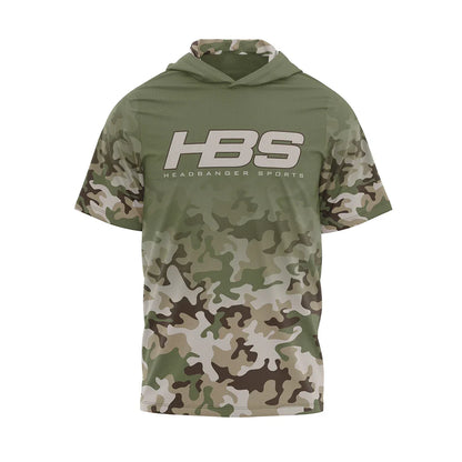 Headbanger Sports Exclusive "Military Worlds" Camo Lightweight Mesh Short Sleeve Hoodies