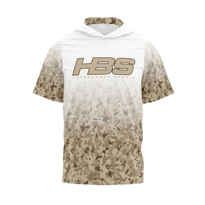 Headbanger Sports Exclusive "Military Worlds" Camo Lightweight Mesh Short Sleeve Hoodies