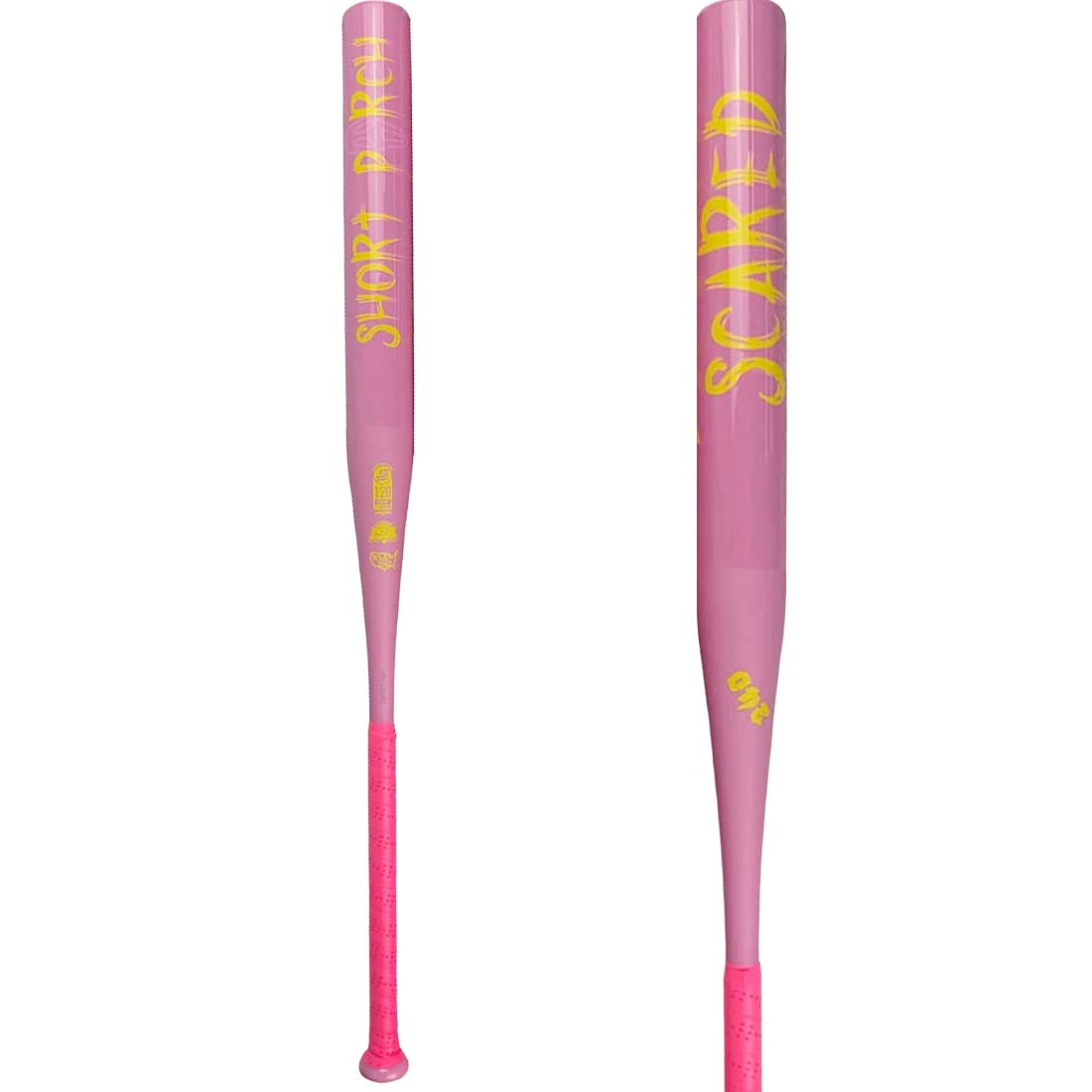 Short Porch Summer Scared Pink Lemonade USSSA slowpitch bat 13 inch 1-piece .5 load Spin-Tech Kevlar T800