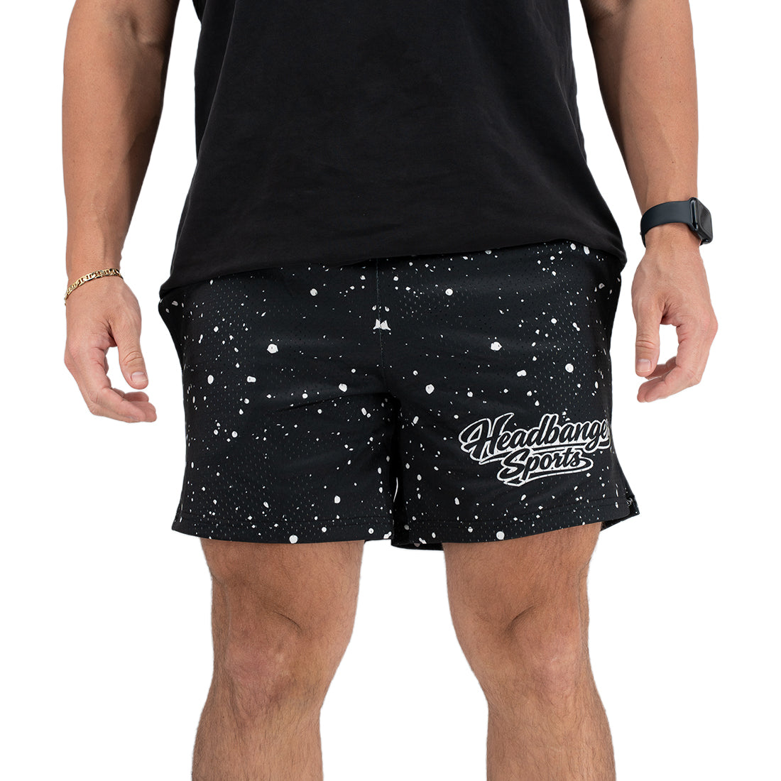 Splatter Headbanger Sports Branded Performance Shorts