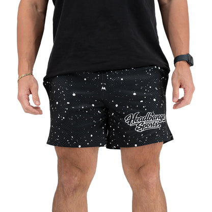 Splatter Headbanger Sports Branded Performance Shorts