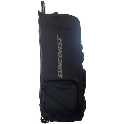Suncoast roller bat bag with cooler BG-030 all black thermo cooler pocket all terrain wheels 38 inch