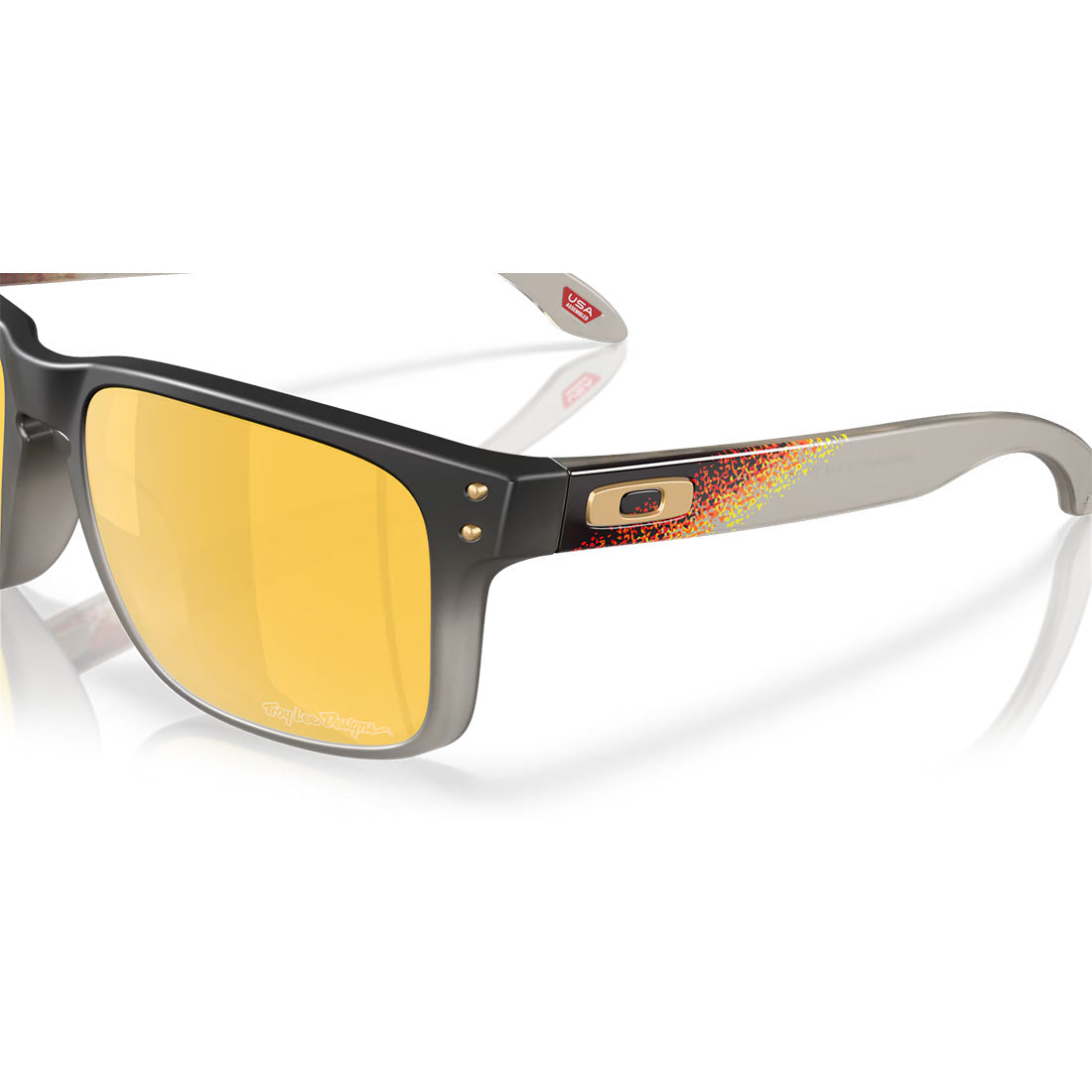 OAKLEY HOLBROOK Sunglasses Troy Lee Designs Black Fade: Prizm 24K Polarized