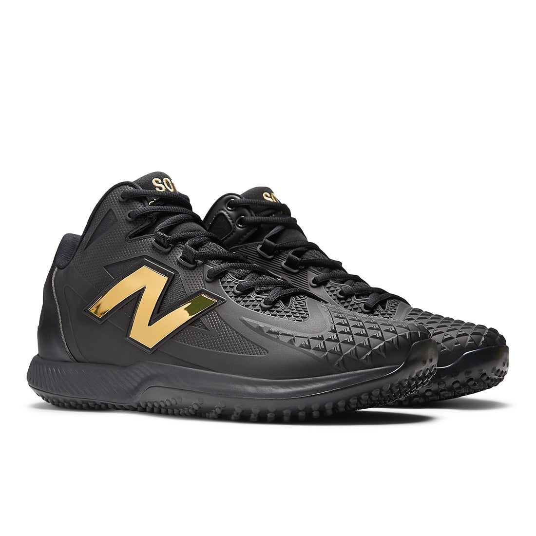 New Balance Ohtani 1 Black and Gold molded CPU upper

