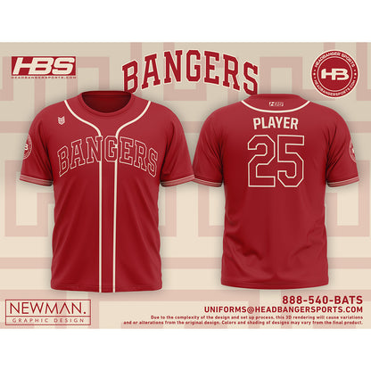 Headbanger Sports Exclusive "City Connect" Micro Mesh Short Sleeve Jersey Buy-in: TX Bangers