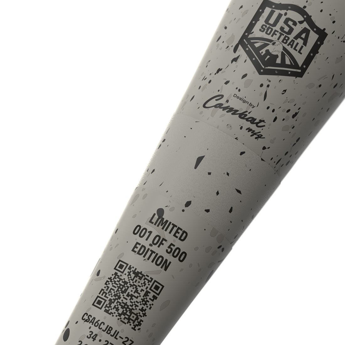 Combat MFG Spec-CR1 Cookie Jar Series Bradley Jones Signature 2PC 12.75" Loaded USA Slowpitch Softball Bat: CSA6CJBJL