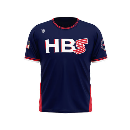 Headbanger Sports "World Classic" Short Sleeve Micro Mesh Jersey: Navy
