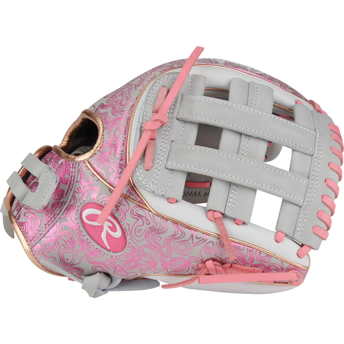 Rawlings Heart of the Hide 11.75" Foil Print Fastpitch Softball Glove: PRO715SB-6GP