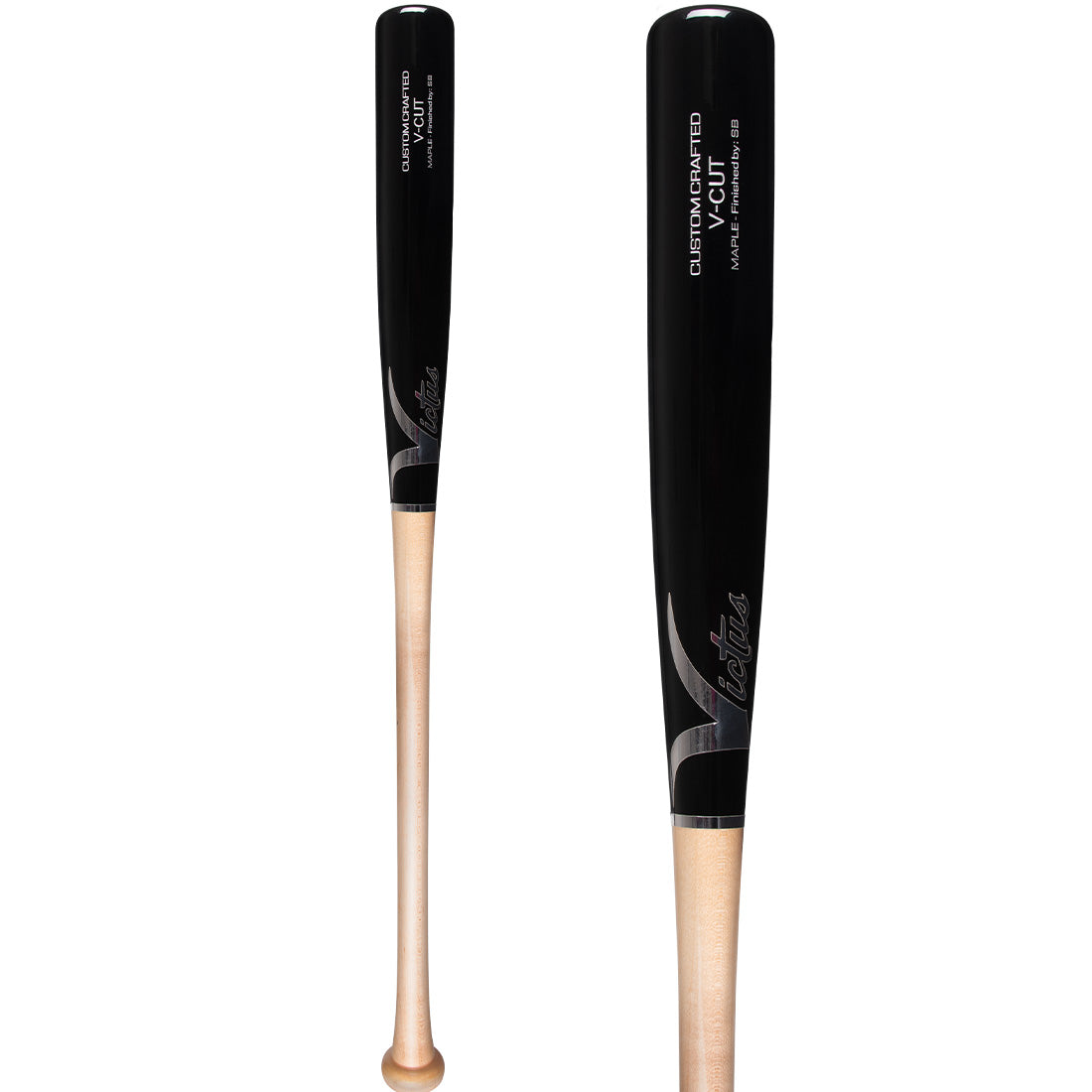 Victus V-Cut Pro Gloss Maple Wood Baseball Bat: VGPC-N/BK
