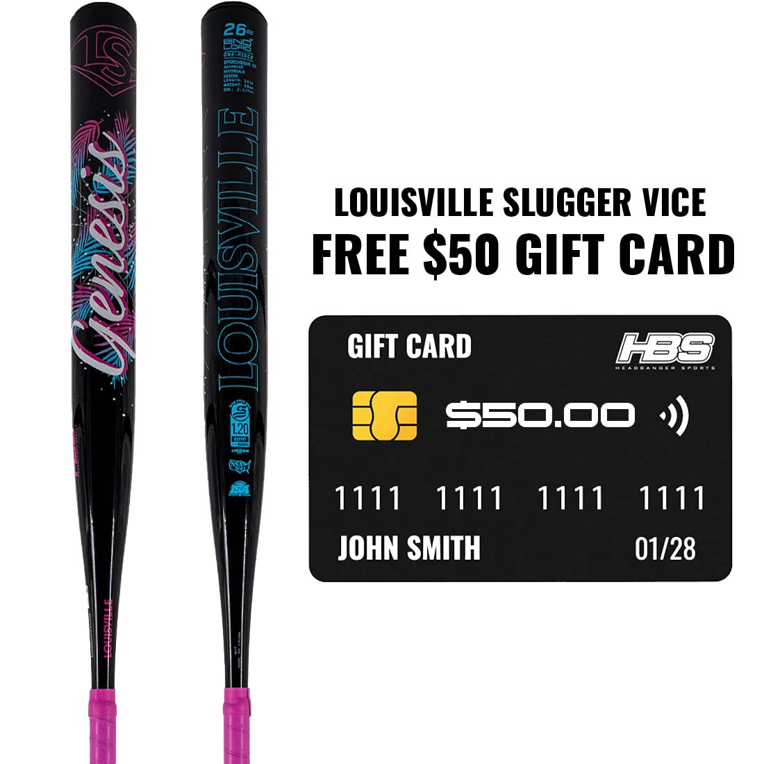 Louisville Slugger Vice & Free $50 Gift Card