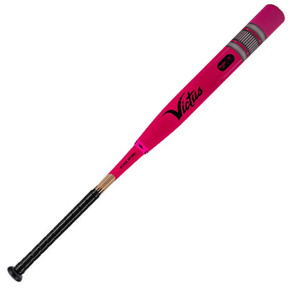 Victus Pencil Neon Pink USA Slowpitch Softball Bat VSPNP2BA with 13" barrel, end-loaded 2-piece composite design, USA/ASA stamp (25/26/27 oz)