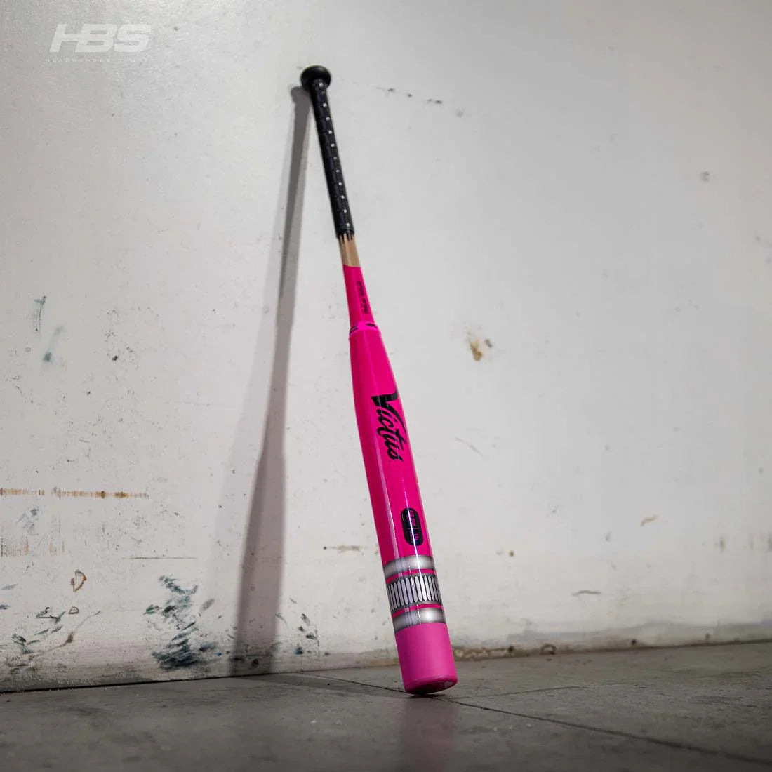 Victus Pencil Neon Pink USA Slowpitch Softball Bat VSPNP2BA with 13" barrel, end-loaded 2-piece composite design, USA/ASA stamp (25/26/27 oz)