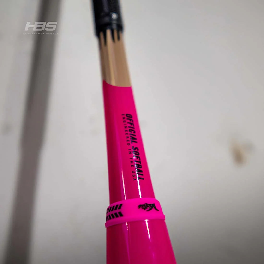 Victus Pencil Neon Pink USA Slowpitch Softball Bat VSPNP2BA with 13" barrel, end-loaded 2-piece composite design, USA/ASA stamp (25/26/27 oz)