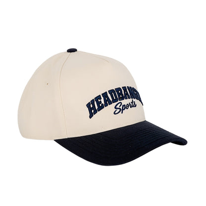 headbanger sports structured curved visor snapback