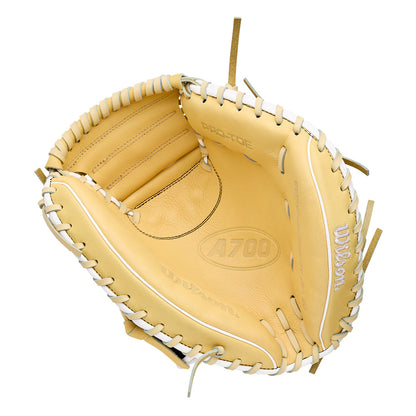 Wilson A700 32.5” baseball catcher’s mitt with Half Moon Web

