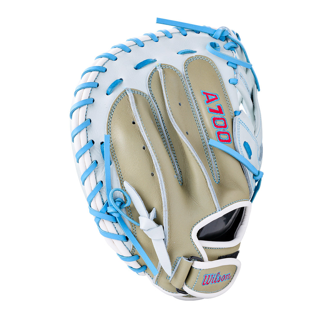 Wilson A700 fastpitch mitt with Adjustable Wrist Strap
