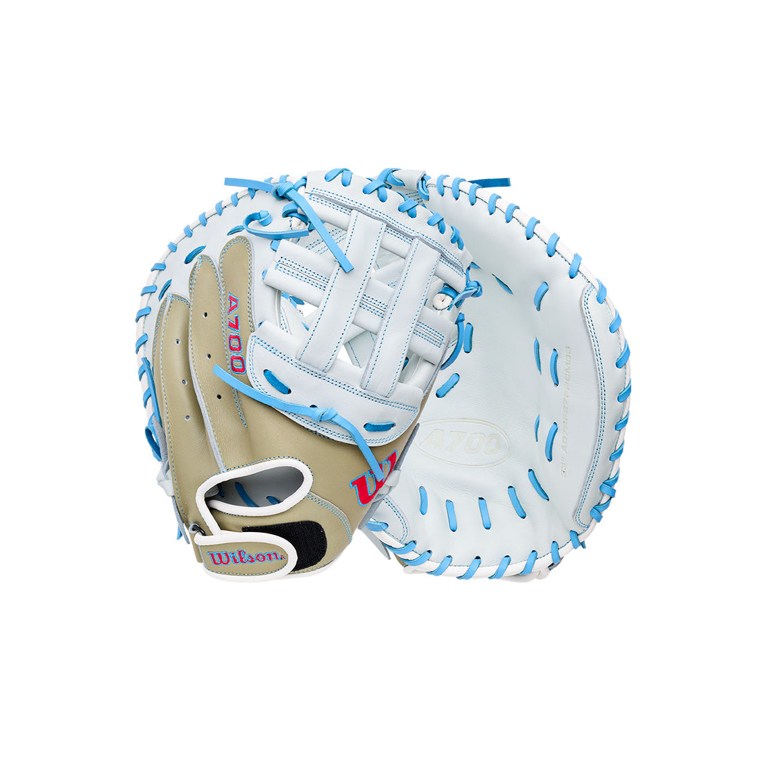 Wilson A700 CM33 catcher’s mitt with Rolled Dual Welting
