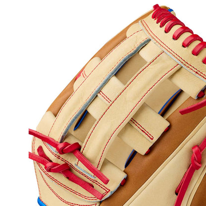 2027 Wilson A2000 1777 12.75 inch outfield baseball glove with a Dual Post Web