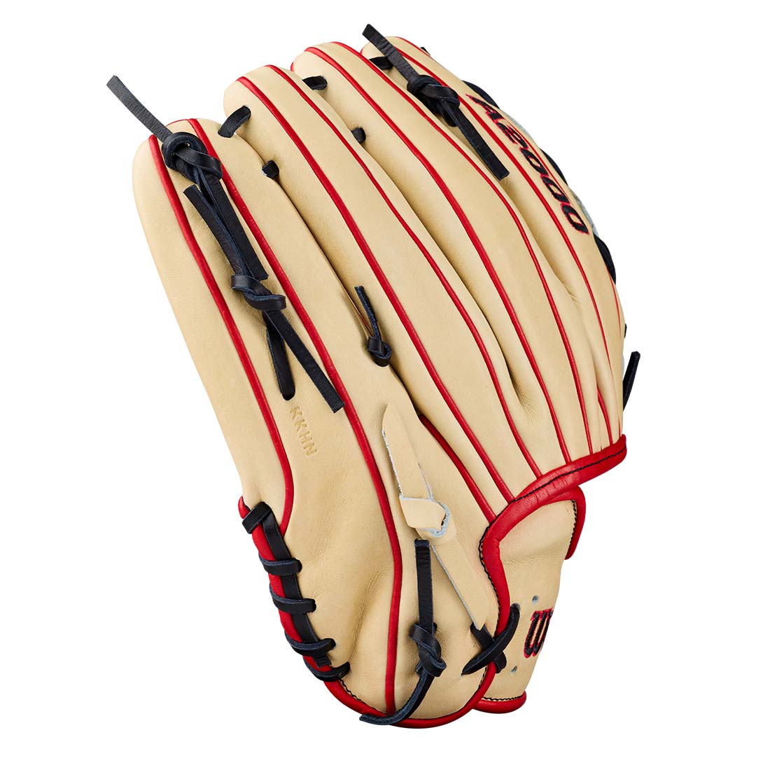 Wilson A2000 DH12 Black laces Red accents pitcher baseball glove