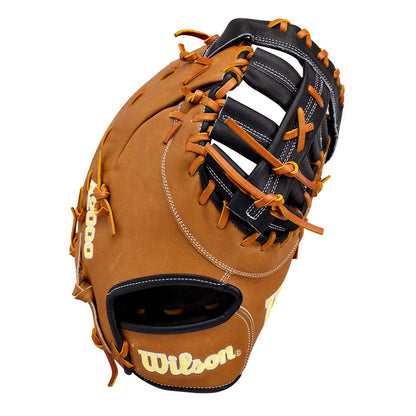 2027 Wilson A2000 1677 12.5 inch baseball first base mitt Black Saddle Tan