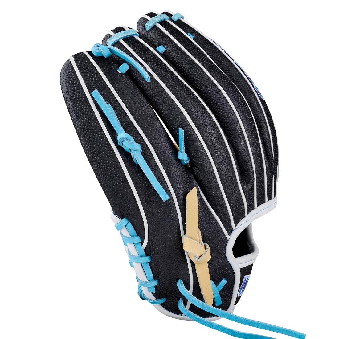 2027 Wilson A2000 FP1175SS Black SuperSkin fastpitch glove side view