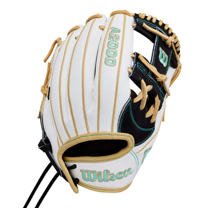 2027 Wilson A2000 H12SS 12 inch infield fastpitch glove Black White Blonde