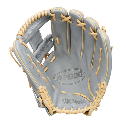 Wilson A2000 H12 shallow pocket infield fastpitch glove detail