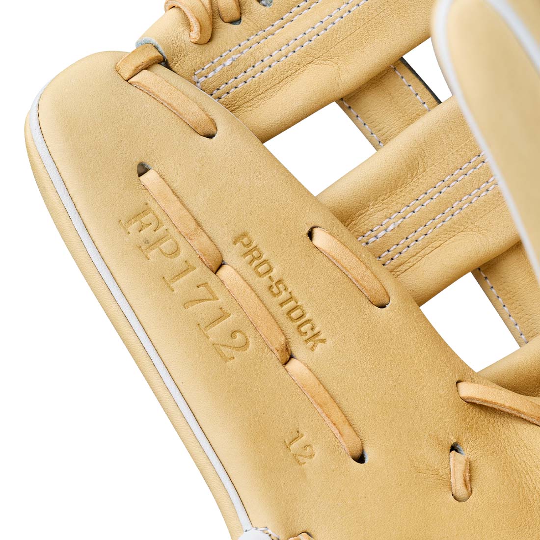 2027 Wilson A2000 FP1712 Blonde Pro Stock Leather palm detail