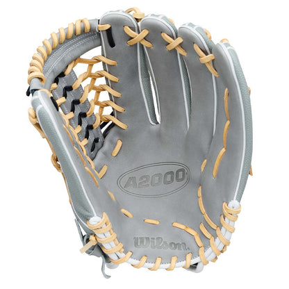 Wilson A2000 T125SS Pro Stock Leather palm and web detail