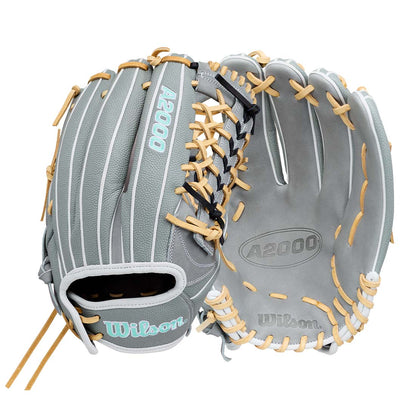 2027 Wilson A2000 T125SS 12.5 inch outfield fastpitch glove front and back detail