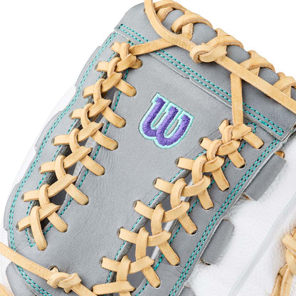 2027 Wilson A2000 FPHGSS White SuperSkin Hourglass Pattern 