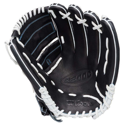 Wilson A2000 FPB25SS Black Pro Stock Leather palm detail