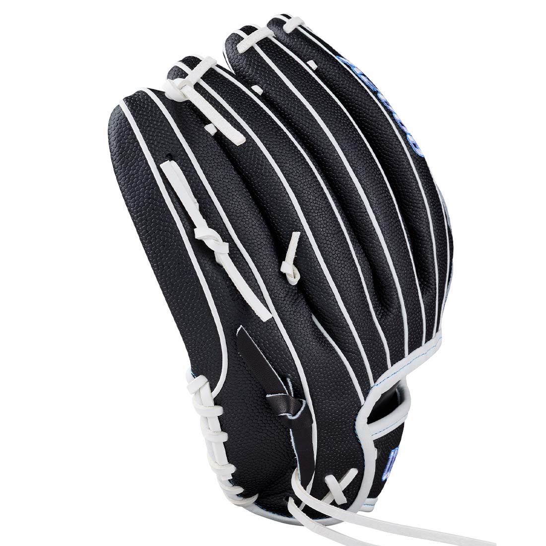 2027 Wilson A2000 FPB25SS Black SuperSkin pitcher’s glove side view