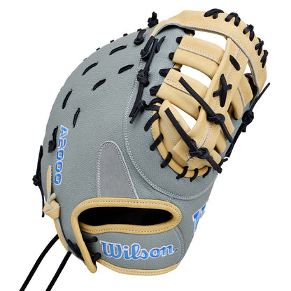2027 Wilson A2000 FP1620SS 12.5 inch fastpitch first base mitt, Blonde/Grey/Black
