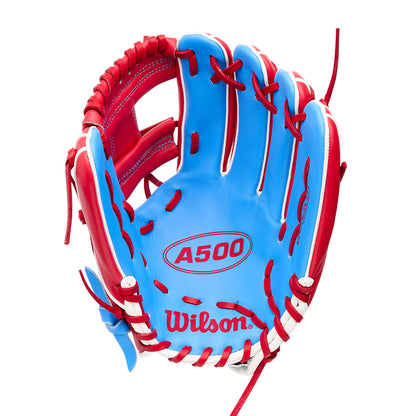 Wilson A500 11” youth infield glove with Open H-Web
