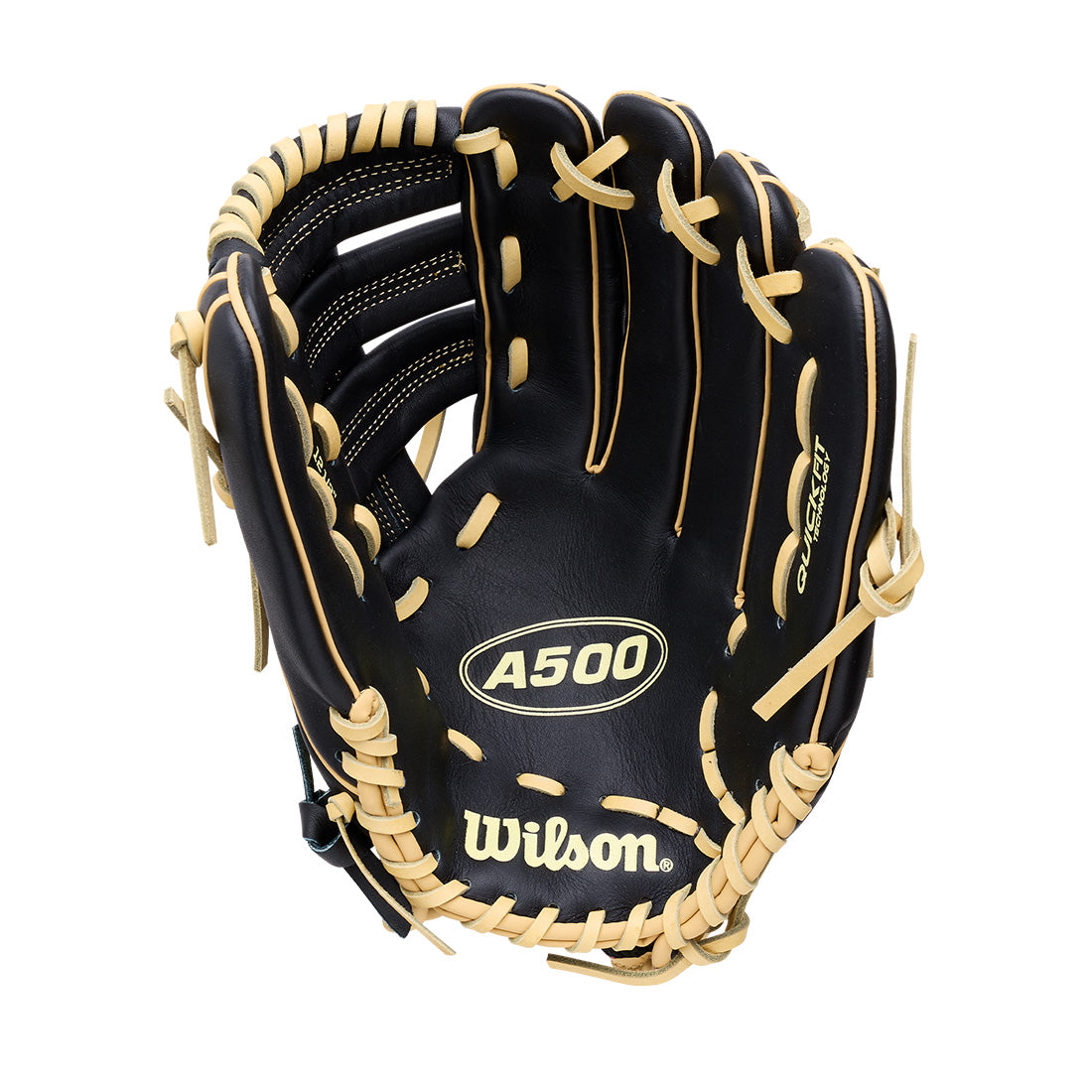 Wilson A500 12.5” youth outfield glove with Top Grain Leather
