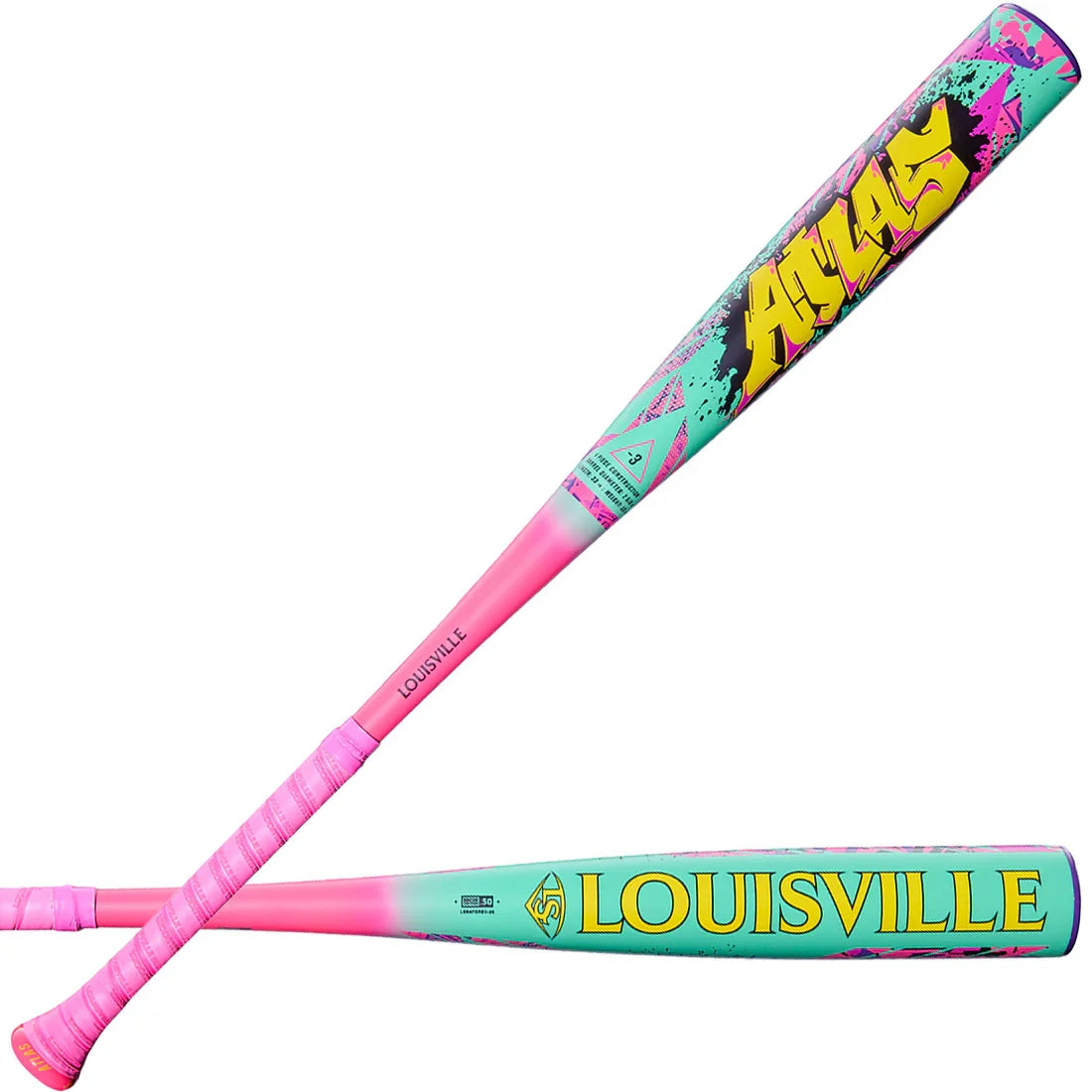 2026 Louisville Slugger Atlas Wildstyle (-3) BBCOR Baseball Ball Bat: WBL4178010