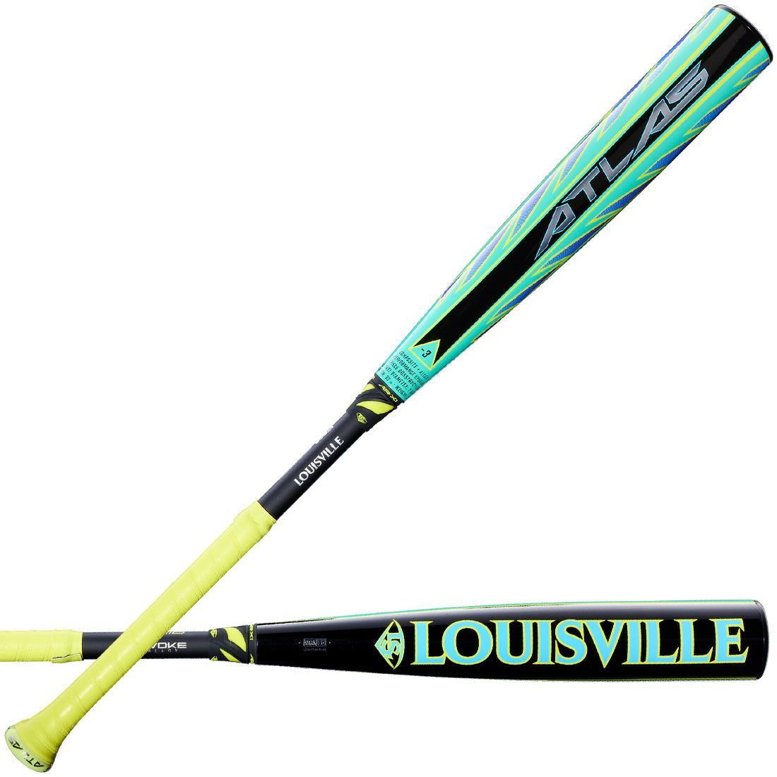 Atles Bat 2026 Louisville Slugger Atlas Hybrid (-3) BBCOR Baseball Bat: WBL42310 ...