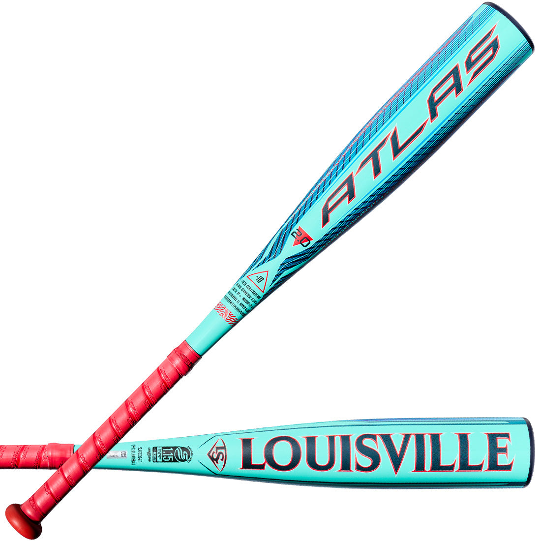 2027 Louisville Slugger Atlas 2.0 JBB bat with 2 3/4” alloy barrel

