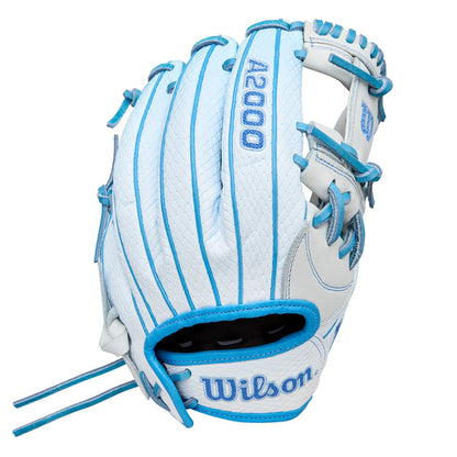Wilson A2000 H12SS 12" Winter 2025 Fastpitch Infield Glove – Sky Blue/White, H-Web, SuperSnakeSkin™