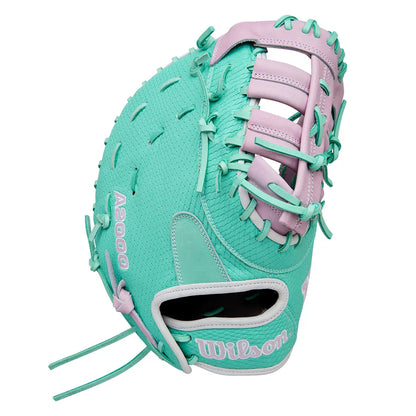 Wilson A2000 1620FPSS 12.5" Winter 2025 Fastpitch First Base Mitt – Seafoam/Lavender/White, Single Post Web