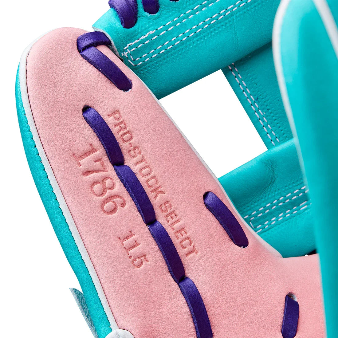 Wilson A2K 1786 11.5" Winter 2025 Infield Glove – Teal/Pink/Purple, H-Web